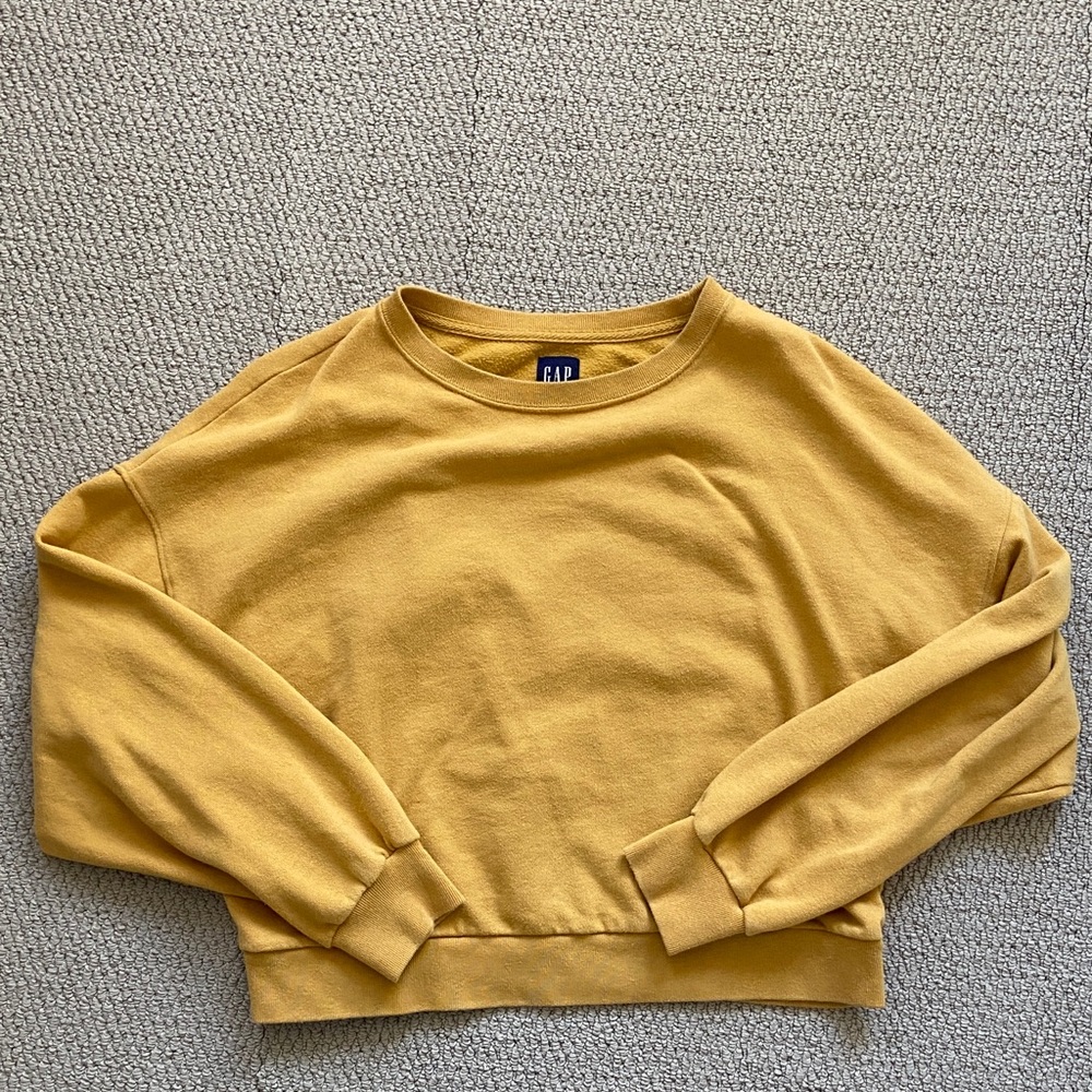 Yellow GAP Sweatshirt + Sweatpants Set - Picture 3 of 8